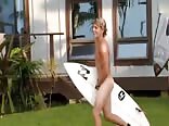 sport nude surfer play outdoors porn