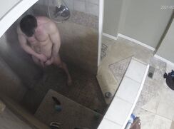 Spycam: My dad taking a shower