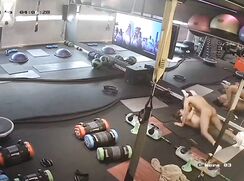 Spycam sex in the gym