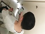 Spying on teen masturbating in public toilet