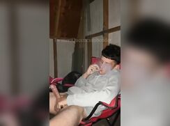 Stoner getting sucked and rimmed