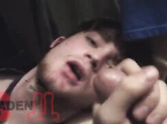 Stoner Guy Takes Skaden's Cum Shot To The Face--061