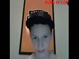 Straight boys porn wanks for his GF.
