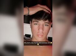 Straight cutie snaps girl and jerks