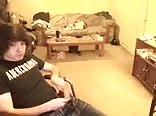 Straight Emo Boy Jerks Off