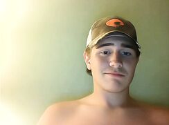 Straight Ginger farmhand relaxes by rubbing one out - AI Enahnced