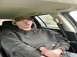 Straight Tradie With Glasses Jerks & Cums In Car boys porn