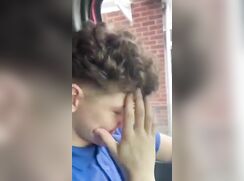 Straight Young Tradie Shows Off
