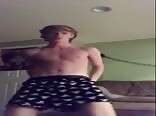 Striping and jerking off over several days boys porn