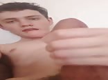 Stroking a fat one twinks porn!