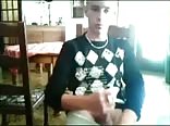 Stroking my big cock after classes boys porn