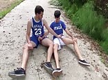 Stroll and rest in nature couple boys porn