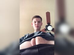 stupid twink showing dick