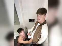 Sucking my friend in a room