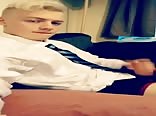 supercute blond schoolboy cum