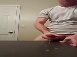 Surfer boys porn has a horny cumshot on the table