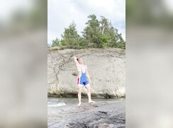 Swedish twink Sebastian on photoshoot - no cum