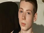 Sweet cute model interview and solo gay porn