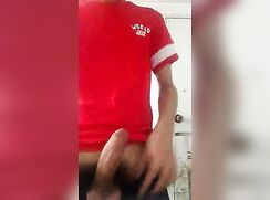 T69 Red shirt wanker twink cam porn