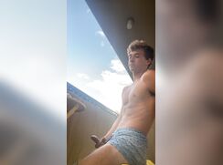 Tan Brodie Jacks on Balcony