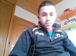 Teen athlete jerks off and cums!