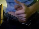 Teen boys porn jerks then licks his cum