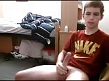 Teen Boys Porn w/Helmet Head Cock Displays Talent Stroking