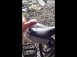 Teen cumming on his bike