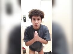 Teen metis jerks off