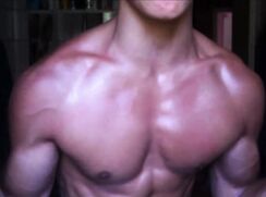 teen oils & feels hot friend's muscles