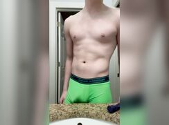 Teen putting on a flex show cam boys porn