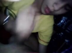 Teenage boy sucks & swallows hot load