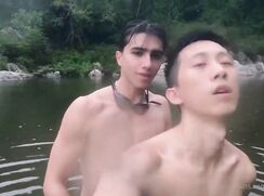 The one by the waterfall