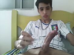 thin with curved dick cums nicely