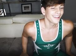This fit and flexible hunk will make you cum, he does at 28:33