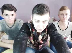 Three 18 yr old guys show what they've got on cam