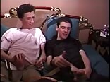 Threesome twinks porn enjoying sucking their big 