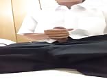 Took my uniform off jerked off I needed to shoot a load
