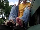 TPoC - Outdoor Foot Tease