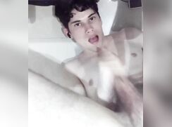 twink boy eating cum bath twink porn