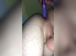 Twink boy plays with his virgin ass