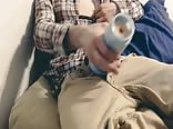 Twink edging till he cums-multiple orgasms