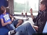 Twink feet massage in train boys porn