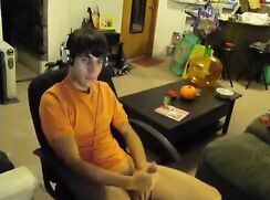 Twink in an orange shirt