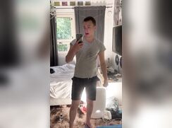 Twink morning strip show boys porn