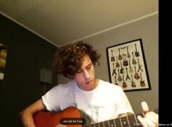 Twink plays guitar and shows dick