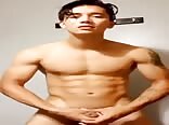 Twink porn gets a little horny before taking a shower 
