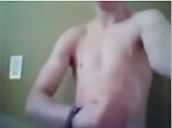 Twink porn goes to the bathroom to take care of his cock