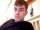 Twink porn oozes out a little cum after jerking five times today
