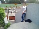 Twink Porn Public Masturbation on Stairs
